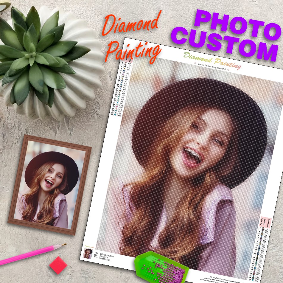 Art And Craft Valentine - RUOPOTY Photo Custom เพชรภาพวาดเย็บปักถักร้อย 5D Diy
