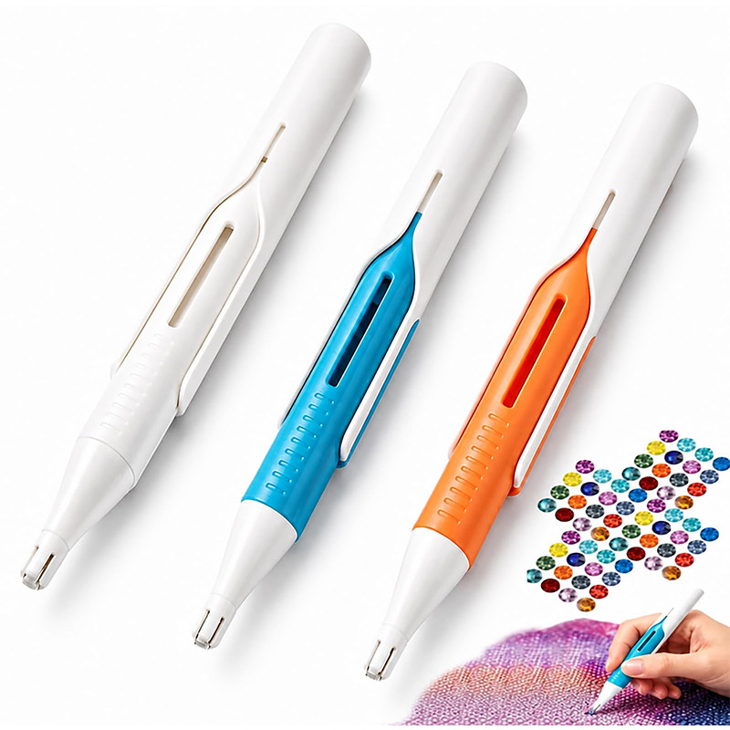 Diamond Painting Kit - เครื่องจ่ายเม็ดเพชรสำหรับงานเพ้นท์เพชรแบบอัตโนมัติ สำหรับเม็ดเพชรกลมขนาด 2.8 มม. ชุดอุปกรณ์เสริมสำหรับงานฝีมือ DIY