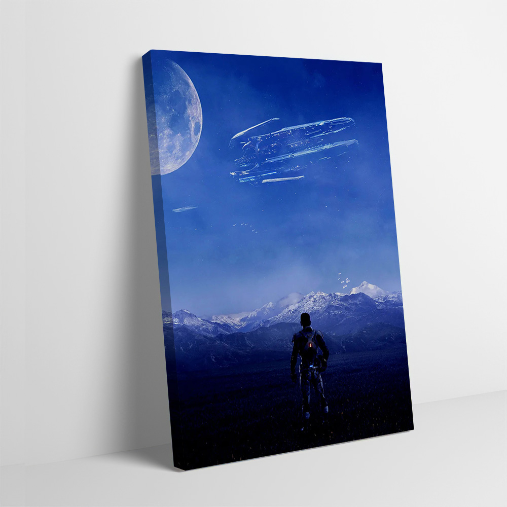 Art Craft Toys - โปสเตอร์ Mass Effect Andromeda ภาพพิมพ์บนผ้าใบแบบกำหนดเองได้ ของตกแต่งผนัง