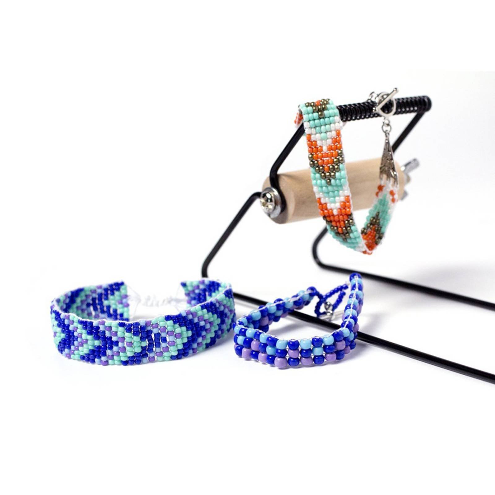 Loom Weaving Frame - เครื่องทอผ้าลูกปัด โครงสแตนเลส ชุดอุปกรณ์ทำเครื่องประดับครบชุด ของขวัญสุดพิเศษ