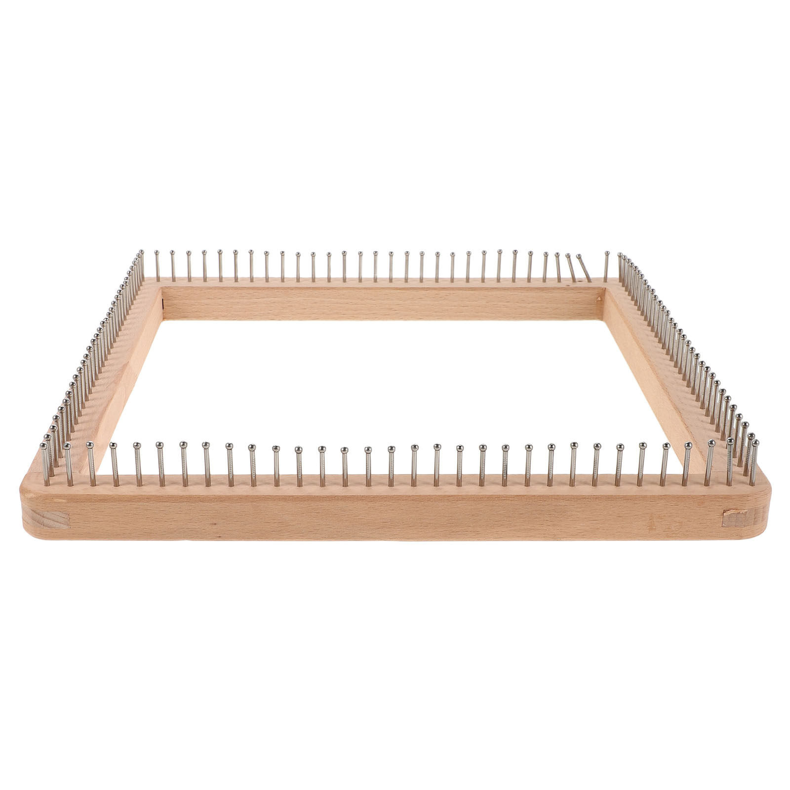 Loom Weaving Frame - เครื่องทอผ้าไม้ 30x30 ซม. แผ่นทอผ้าสี่เหลี่ยม DIY อุปกรณ์ถักทอสำหรับหมวก