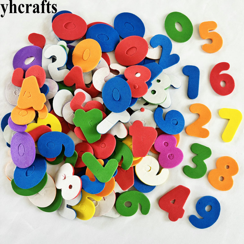 Art And Craft Letter Z - 150PCS สีผสม 0-9 หมายเลข A-Z ตัวอักษรตัวอักษรสติกเกอร์โฟม