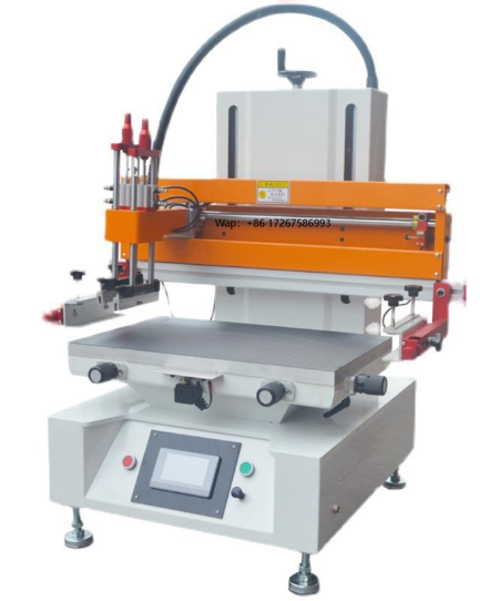 Silk Screen Printing - เครื่องพิมพ์สกรีนแบบกึ่งอัตโนมัติ 1 สี สำหรับพิมพ์บนแก้วพลาสติก ถุงกระดาษ