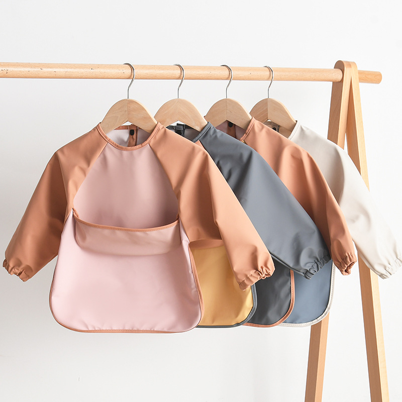 เด็กทารกแขนยาว PU Bibs เด็กศิล - Art Craft Easy บทวิจารณ์และราคา