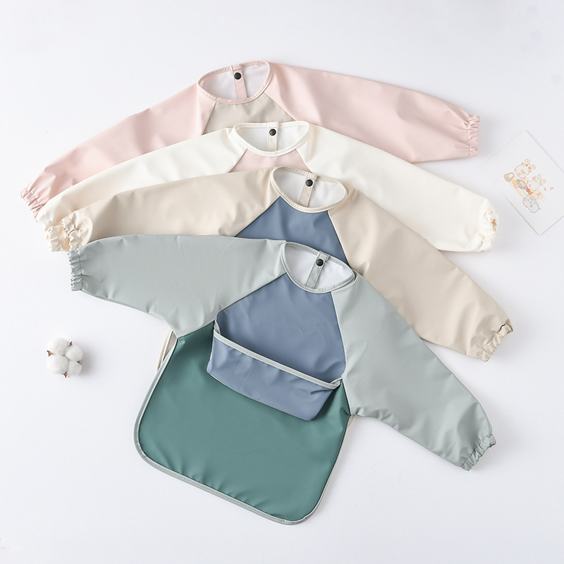เด็กทารกแขนยาว PU Bibs เด็กศิล - Art Craft Easy บทวิจารณ์และราคา