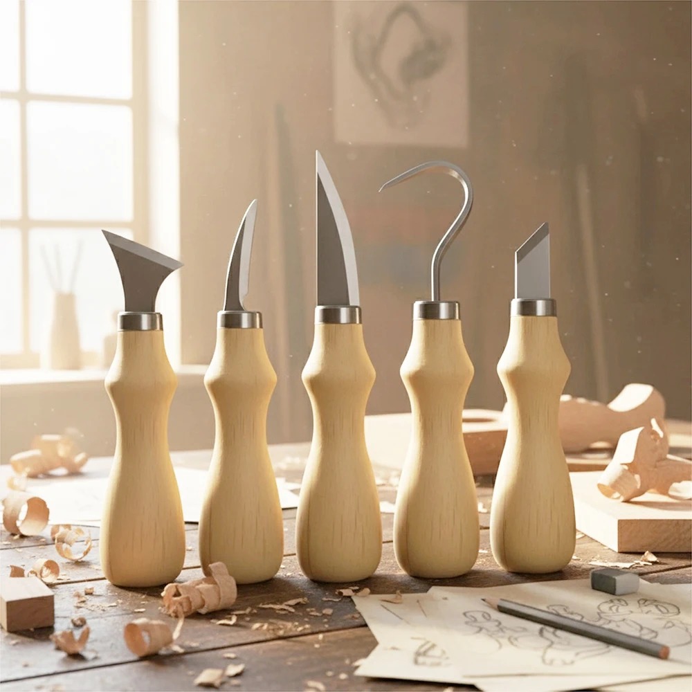 ชุดเครื่องมือแกะสลักไม้ 5 ชิ้น - Art Craft Wood บทวิจารณ์และราคา