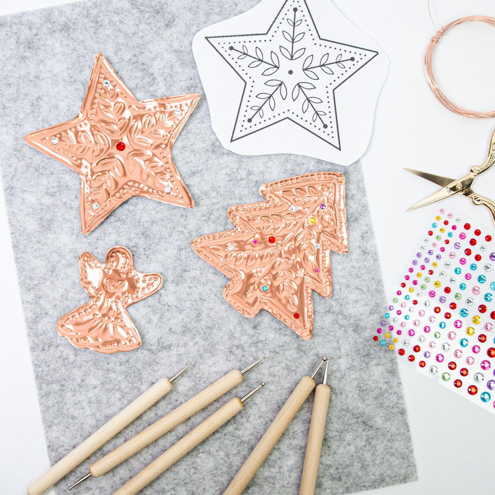 ฟอยล์ลายนูน 8 ชิ้น อุปกรณ์งานฝ - Art Craft Christmas บทวิจารณ์และราคา
