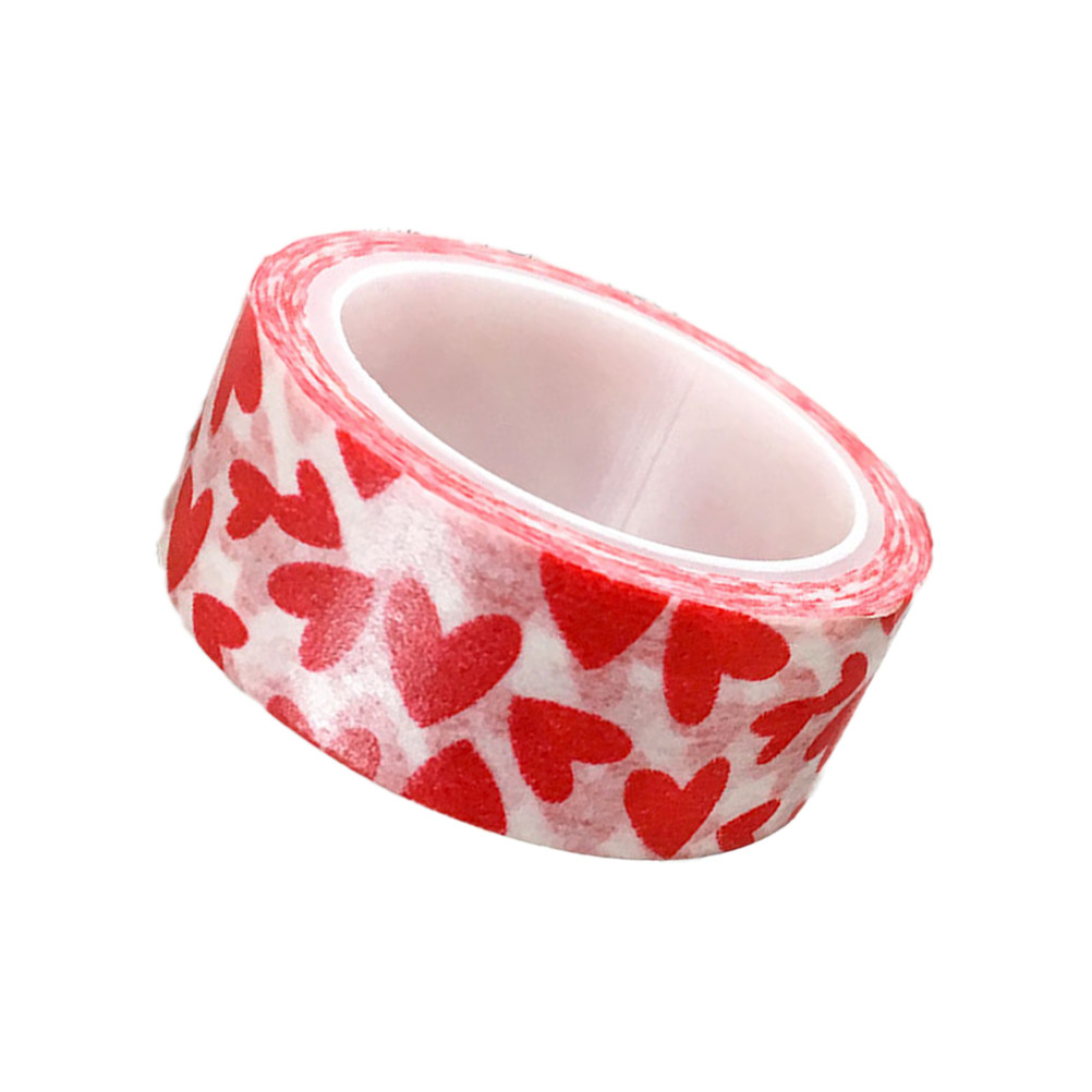 เทปวาชิลายหัวใจสีแดง 5 ม้วน กา - Art And Craft Valentine บทวิจารณ์และราคา