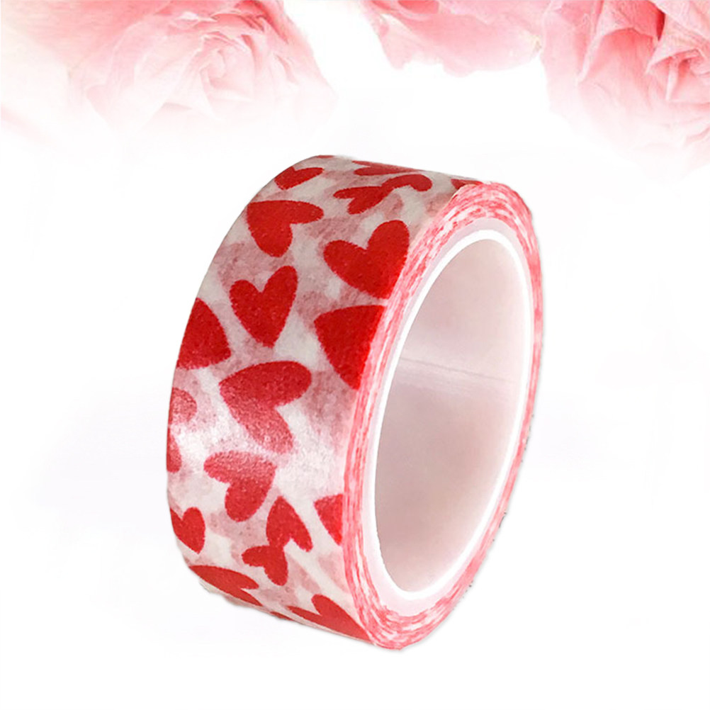 เทปวาชิลายหัวใจสีแดง 5 ม้วน กา - Art And Craft Valentine บทวิจารณ์และราคา
