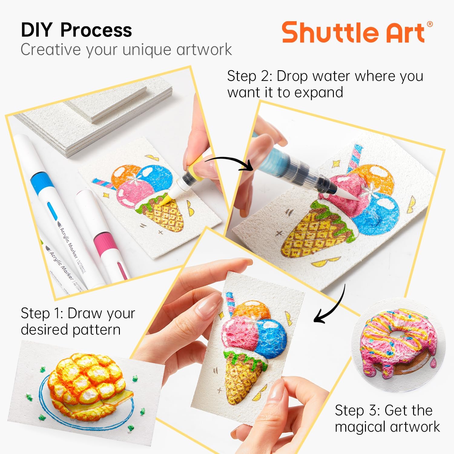ชุดกระดาษวาดภาพพื้นผิวโฟมนูน 3 - Art Craft Toys บทวิจารณ์และราคา