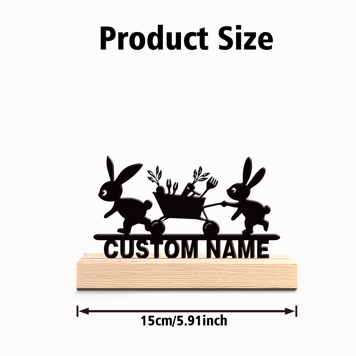รูปปั้นกระต่ายขนส่งสินค้าแบบนา - Art Craft Wood บทวิจารณ์และราคา