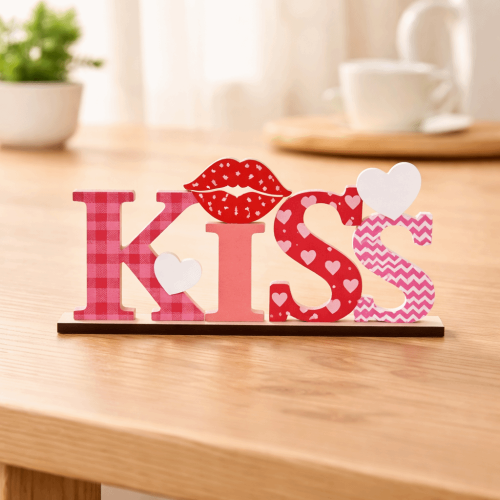 ของตกแต่งรูปหัวใจไม้แกะสลักด้ว - Art And Craft Valentine บทวิจารณ์และราคา