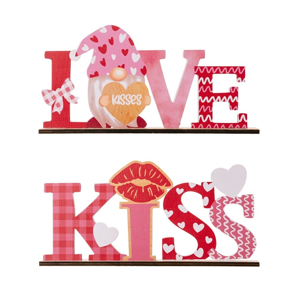 ของตกแต่งรูปหัวใจไม้แกะสลักด้ว - Art And Craft Valentine บทวิจารณ์และราคา