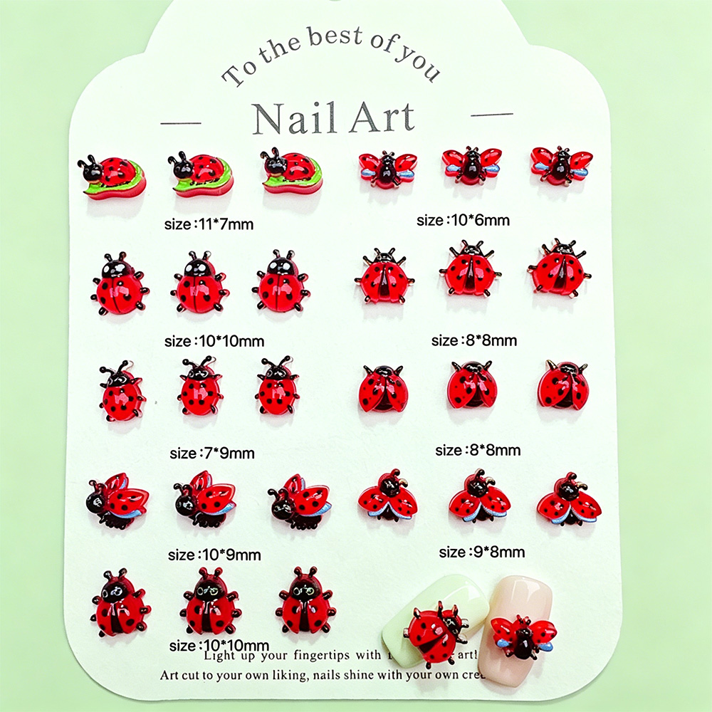 ชาร์มติดเล็บเรซิ่นรูปเต่าทองกา - Art Craft Ladybug บทวิจารณ์และราคา