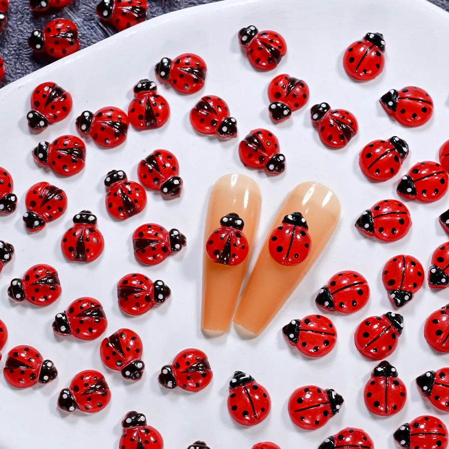 ชาร์มตกแต่งเล็บเรซิ่นรูปอุ้งเท - Art Craft Ladybug บทวิจารณ์และราคา