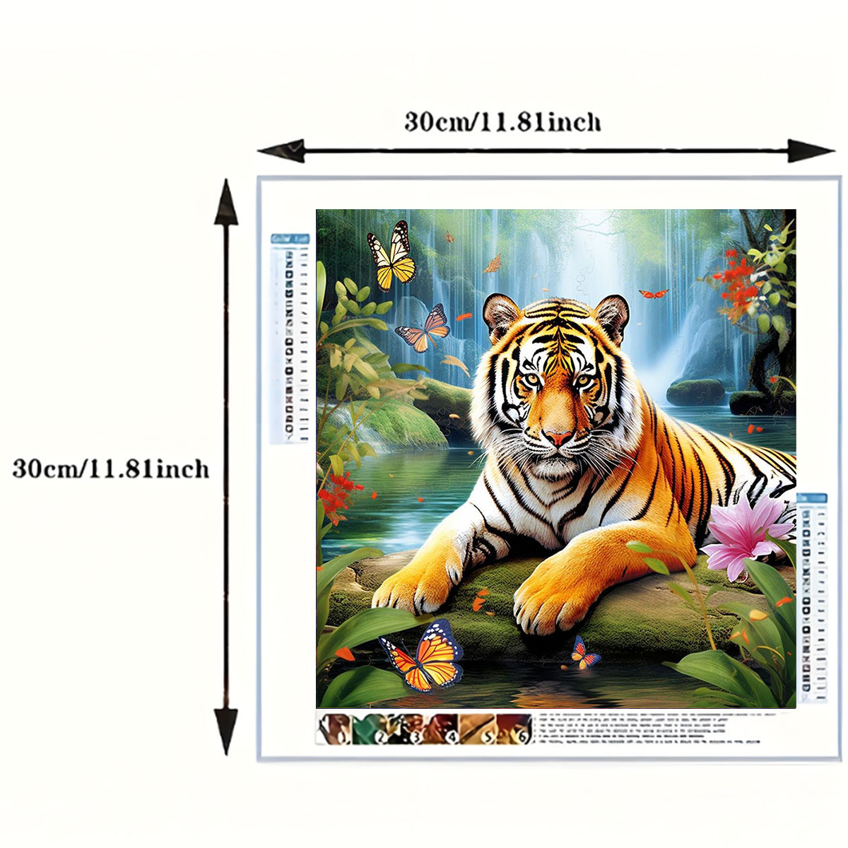 ชุดภาพวาดเพชรไทเกอร์คิง 1 ชุด, - Art Craft Animals บทวิจารณ์และราคา