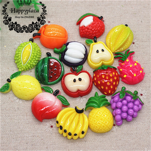 10pcs ใหม่น่ารักต่างๆเรซิ่นผลไ - Art Craft New Year บทวิจารณ์และราคา