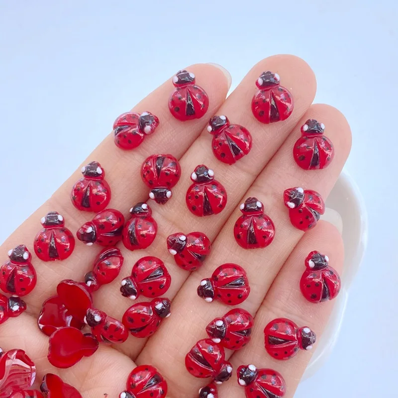 50 ชิ้นใหม่เล็บอุปกรณ์เสริมน่า - Art Craft Ladybug บทวิจารณ์และราคา