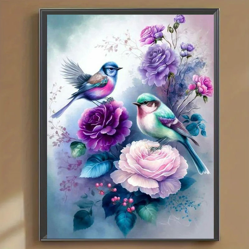 ชุดภาพเพชรลายดอกไม้และเสียงนก  - Art Craft Animals บทวิจารณ์และราคา