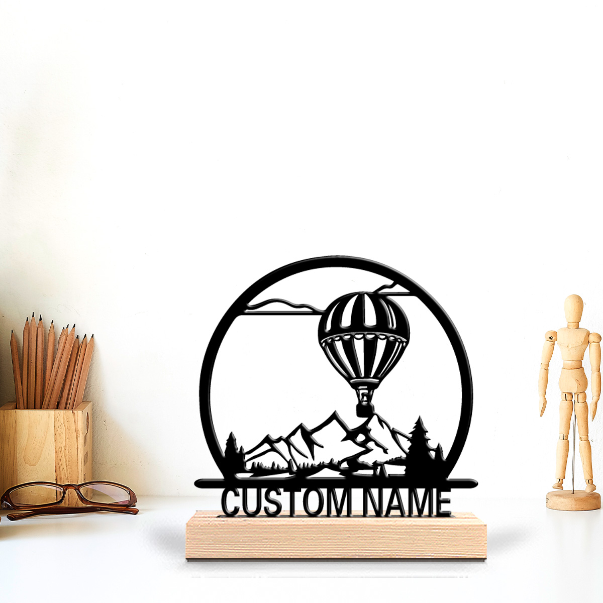 บอลลูนลมร้อน 1 ชิ้น ป้ายชื่อสั - Art Craft Wood บทวิจารณ์และราคา