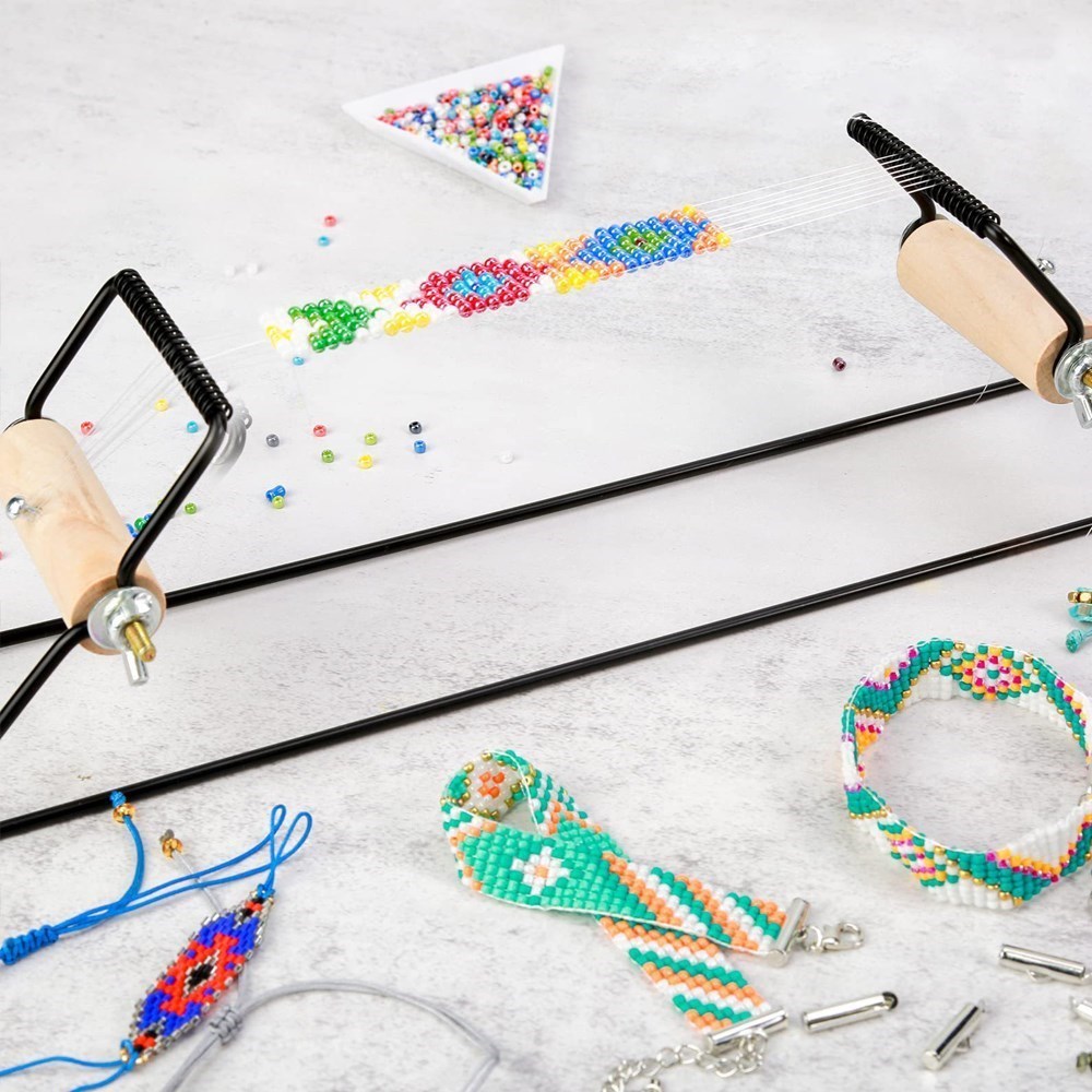 เครื่องทอผ้าประดับด้วยลูกปัดใช - Loom Weaving Frame บทวิจารณ์และราคา