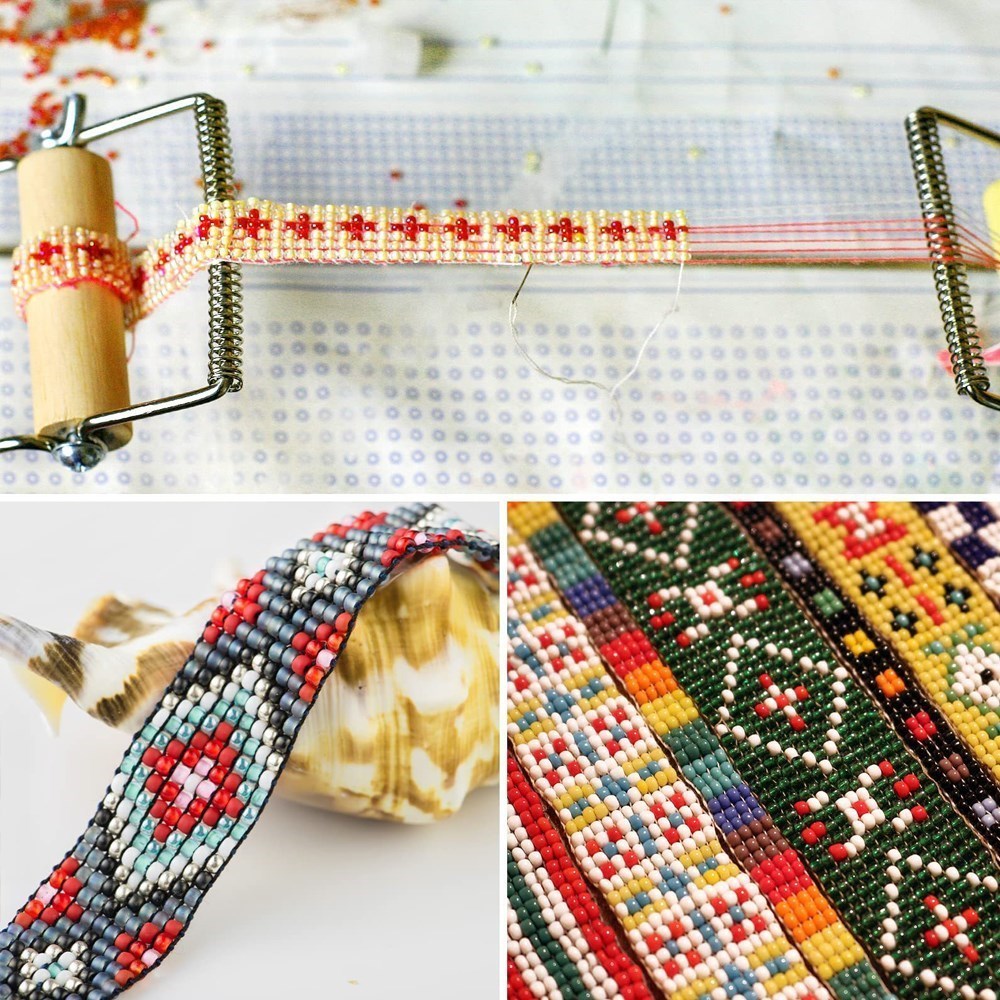 เครื่องทอผ้าประดับด้วยลูกปัดใช - Loom Weaving Frame บทวิจารณ์และราคา