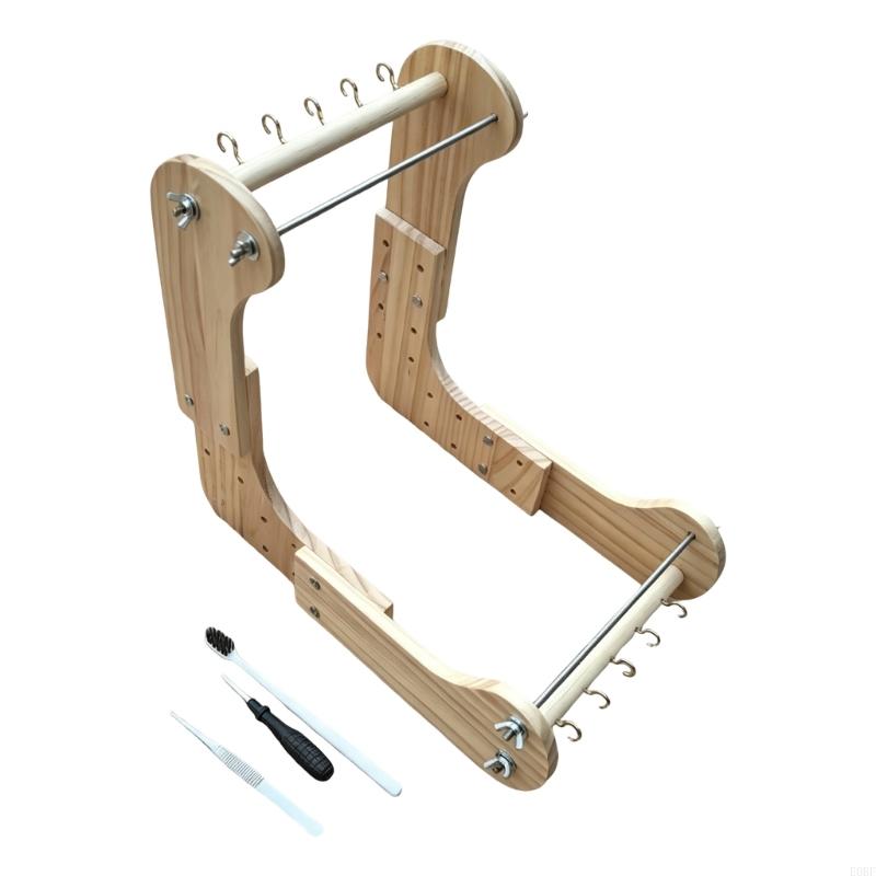 โต๊ะลูกปัดLoomปรับกรอบไม้สำหรั - Loom Weaving Frame บทวิจารณ์และราคา