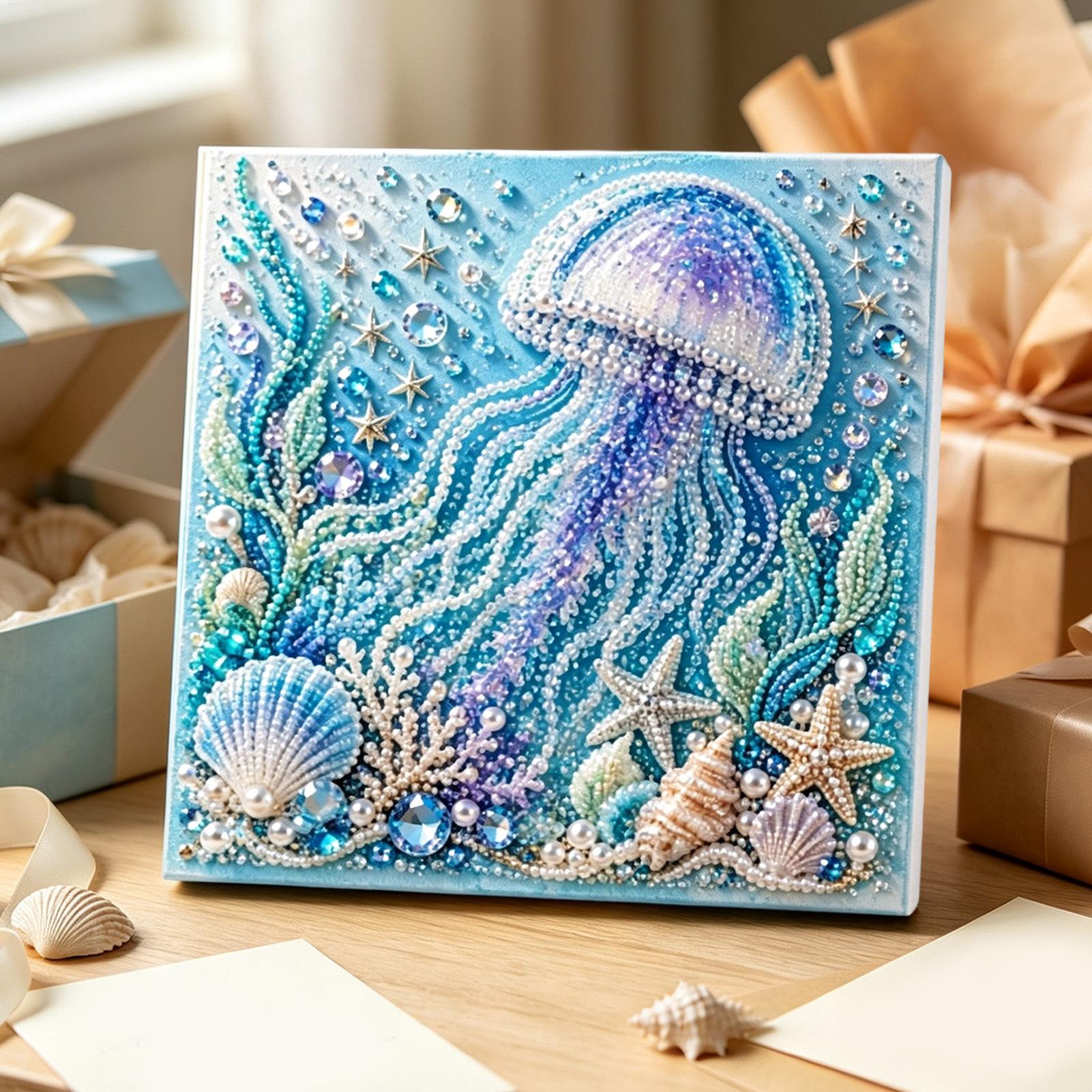 ชุดงานฝีมือไข่มุกธีมมหาสมุทร D - Art Craft Jellyfish บทวิจารณ์และราคา