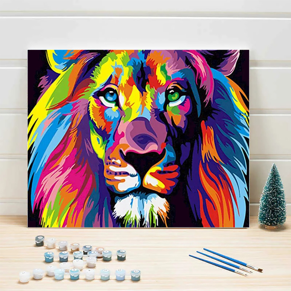 AZQSD ผู้ใหญ่สีโดยตัวเลขสัตว์ท - Art Craft Cat บทวิจารณ์และราคา