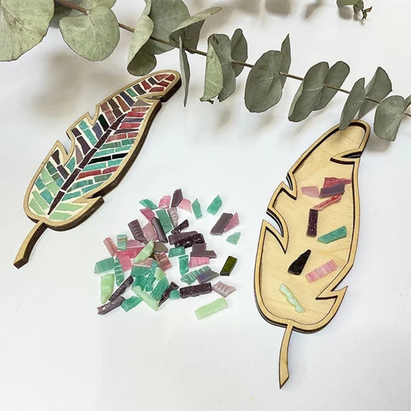 แพคเกจวัสดุ DIY โมเสคสแควร์แก้ - Art Craft Hobbies บทวิจารณ์และราคา