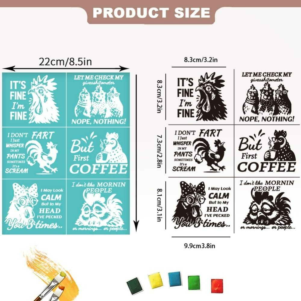 แผ่นสกรีนผ้าไหมลายไก่ตลก 2 แผ่ - Silk Screen Printing บทวิจารณ์และราคา
