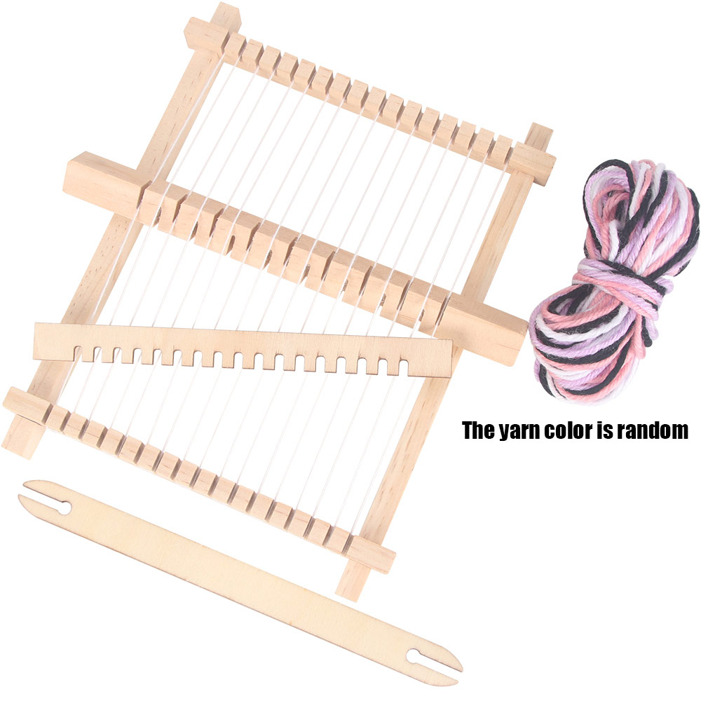 ชุดเครื่องทอผ้าไม้ขนาดเล็ก DIY - Loom Weaving Frame บทวิจารณ์และราคา