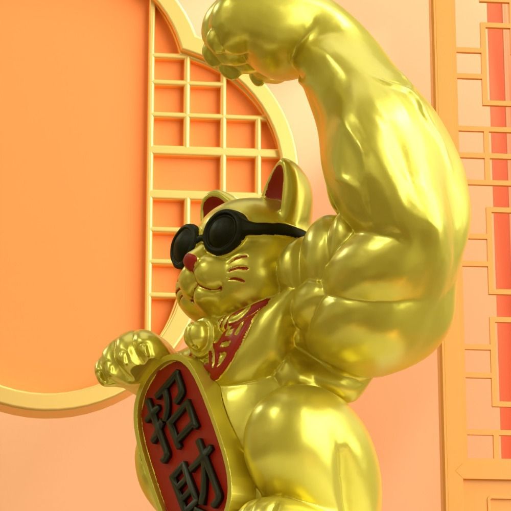 รูปปั้นแมวกวักเรซิ่น งานศิลปะต - Art Craft Cat บทวิจารณ์และราคา