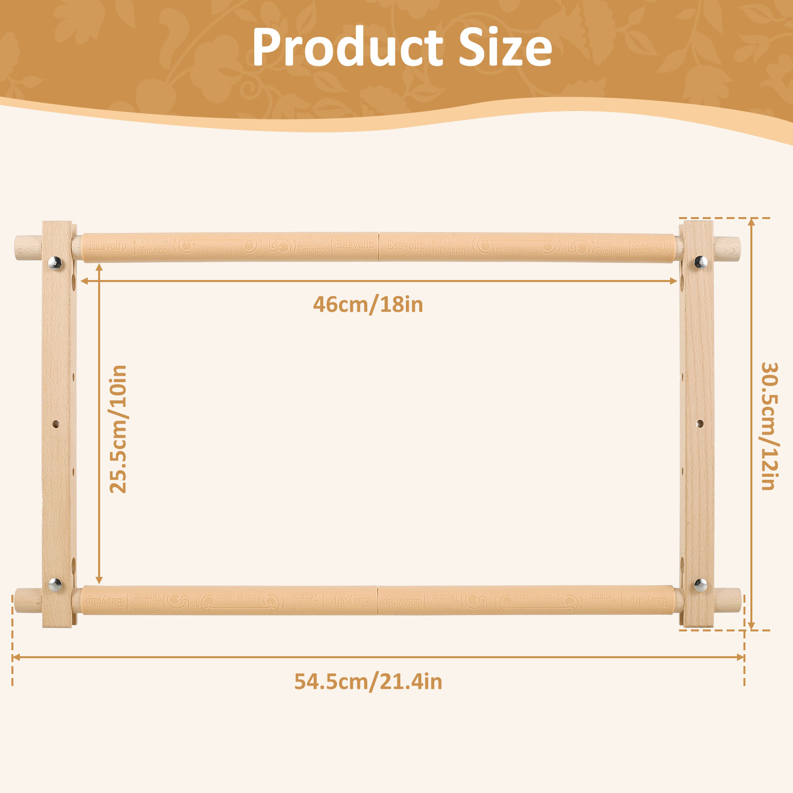 กรอบไม้บีชสำหรับงานปักผ้า งานป - Loom Weaving Frame บทวิจารณ์และราคา