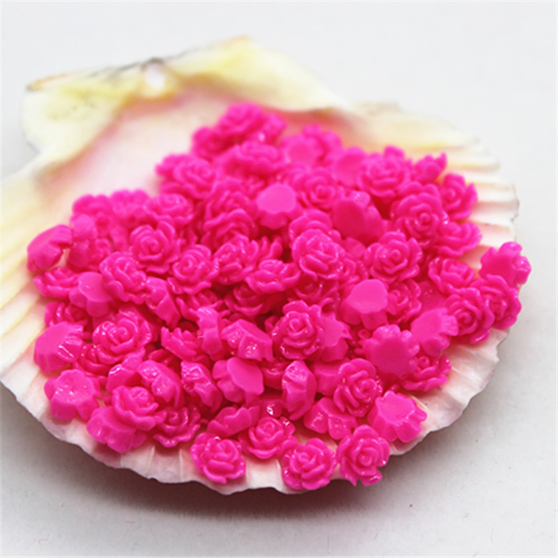 100pcs 6mm เรซิ่น MINI Rose ดอ - Art Craft New Year บทวิจารณ์และราคา