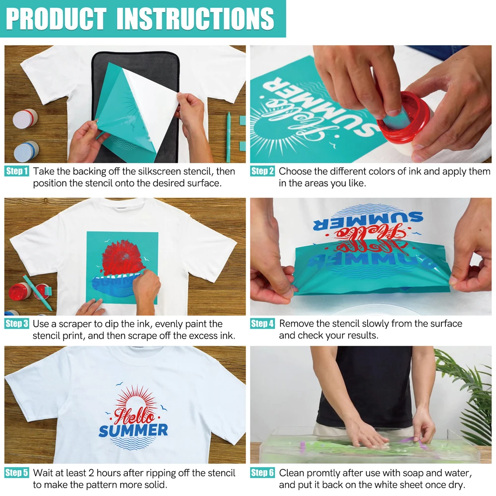 ลายฉลุซิลค์สกรีนแบบใช้ซ้ำได้ ล - Silk Screen Printing บทวิจารณ์และราคา