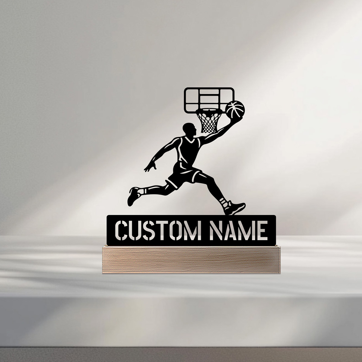 รูปปั้นบาสเกตบอลโลหะแบบเรียบง่ - Art Craft Wood บทวิจารณ์และราคา