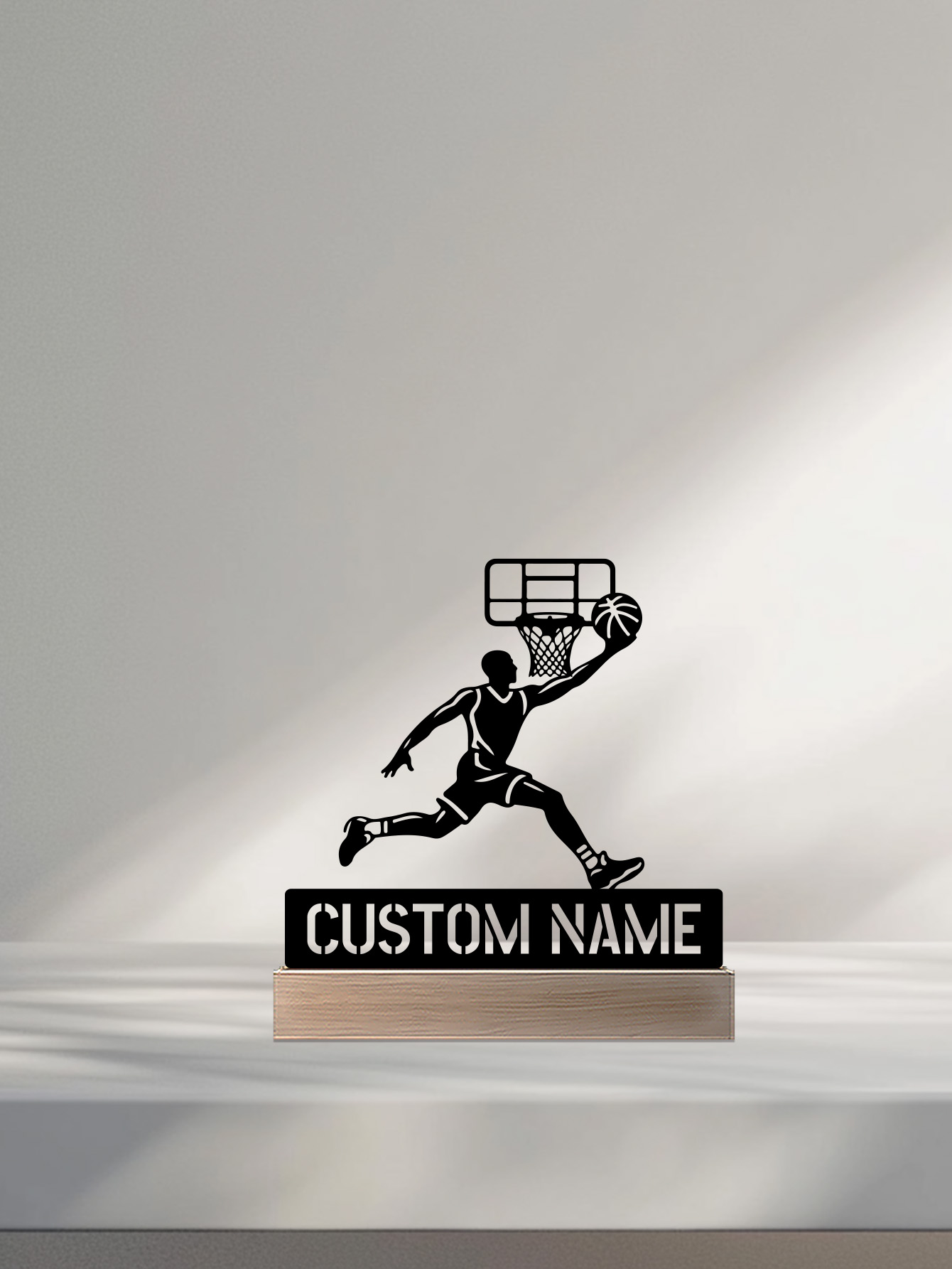 รูปปั้นบาสเกตบอลโลหะแบบเรียบง่ - Art Craft Wood บทวิจารณ์และราคา
