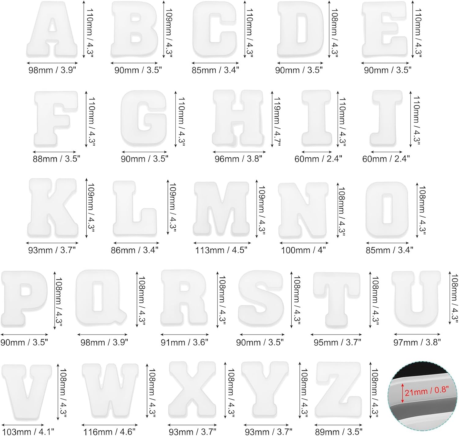 แม่พิมพ์เรซิ่นตัวอักษรขนาดใหญ่ - Art And Craft Letter Z บทวิจารณ์และราคา