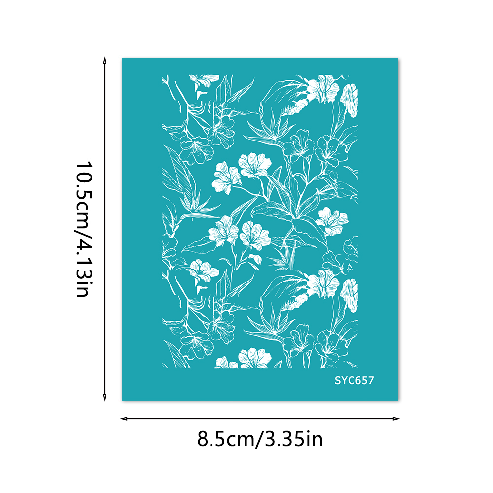 6 แบบลายฉลุผ้าไหมลายดอกไม้และล - Silk Screen Printing บทวิจารณ์และราคา