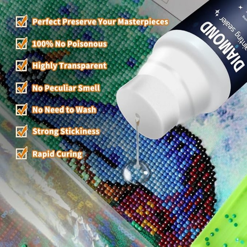 120ml กาวสําหรับชุดจิตรกรรมเพช - Diamond Painting Kit บทวิจารณ์และราคา