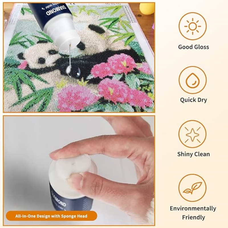 120ml กาวสําหรับชุดจิตรกรรมเพช - Diamond Painting Kit บทวิจารณ์และราคา