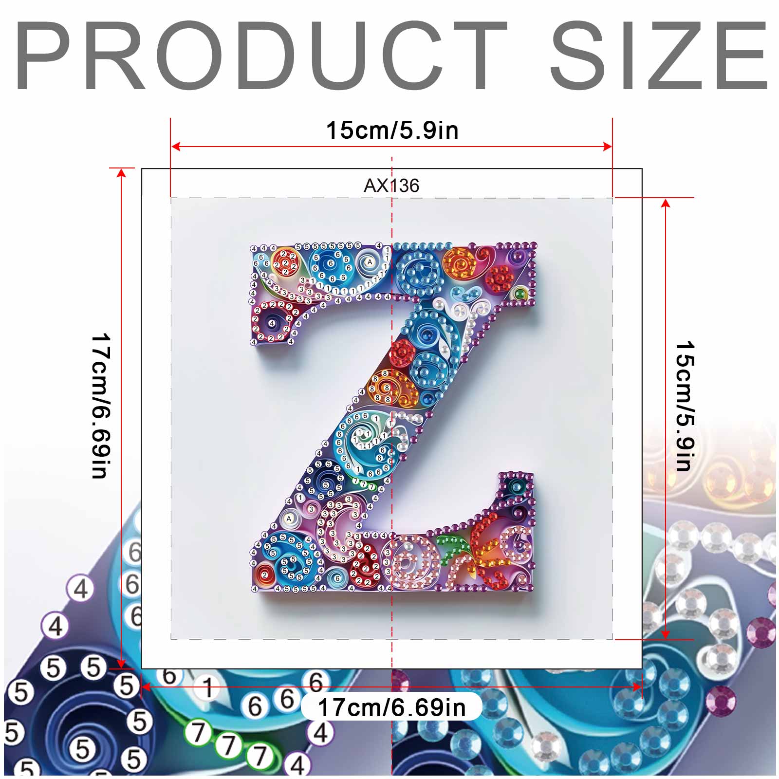 ชุดอุปกรณ์วาดภาพเพชรรูปทรงพิเศ - Art And Craft Letter Z บทวิจารณ์และราคา
