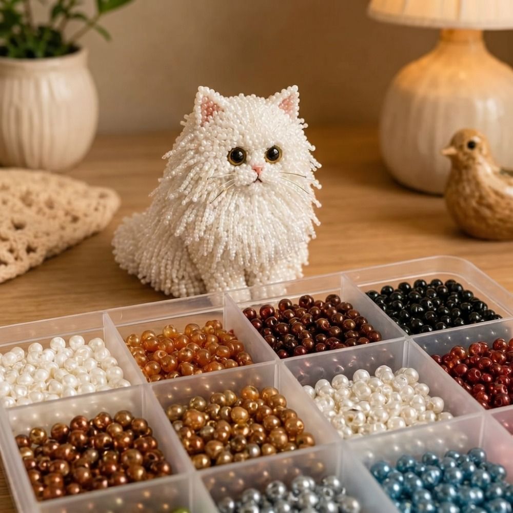 ชุดงานฝีมือปักลูกปัดรูปสัตว์ D - Art Craft Cat บทวิจารณ์และราคา
