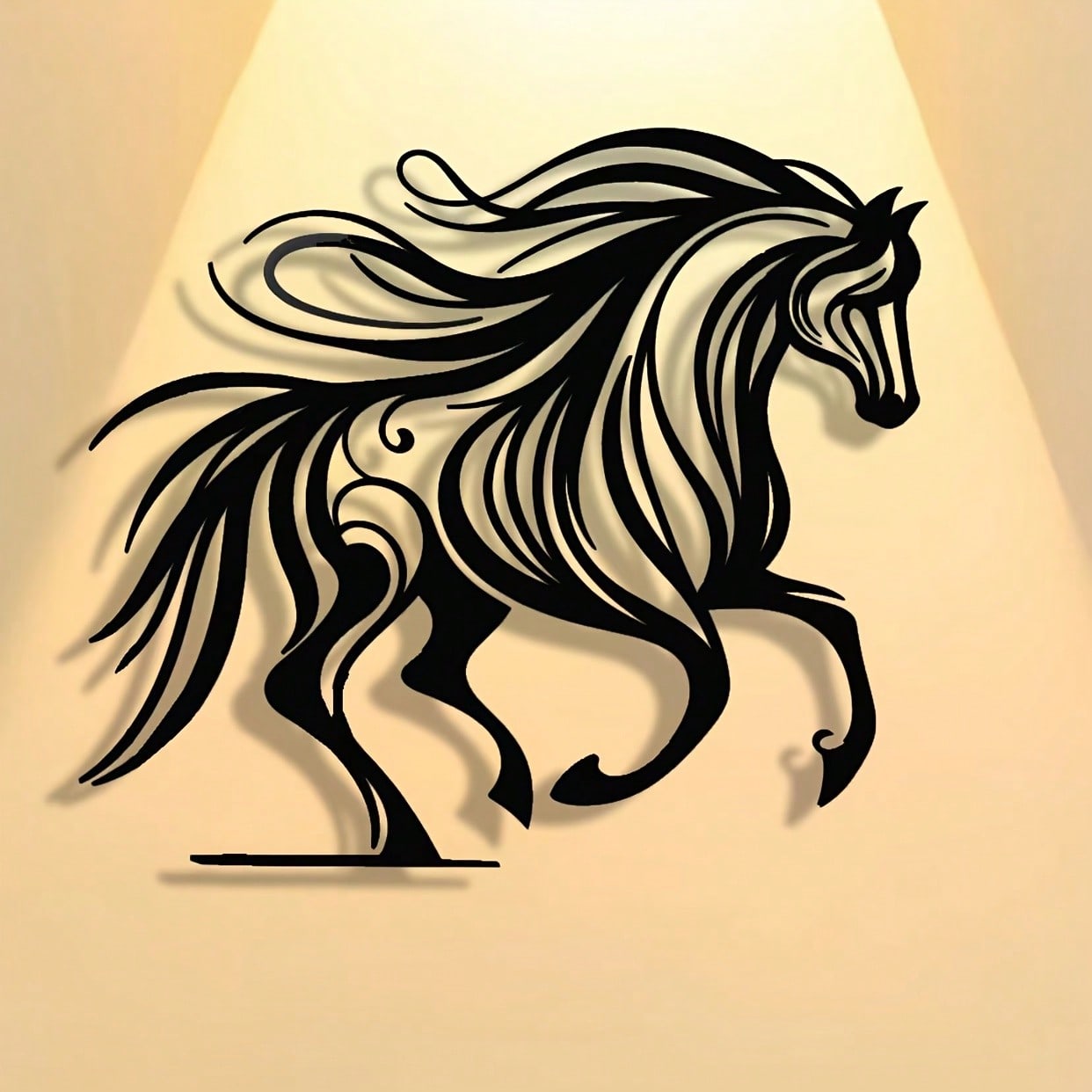 งานศิลปะติดผนังโลหะรูปม้าแข่ง  - Art Craft Logo บทวิจารณ์และราคา