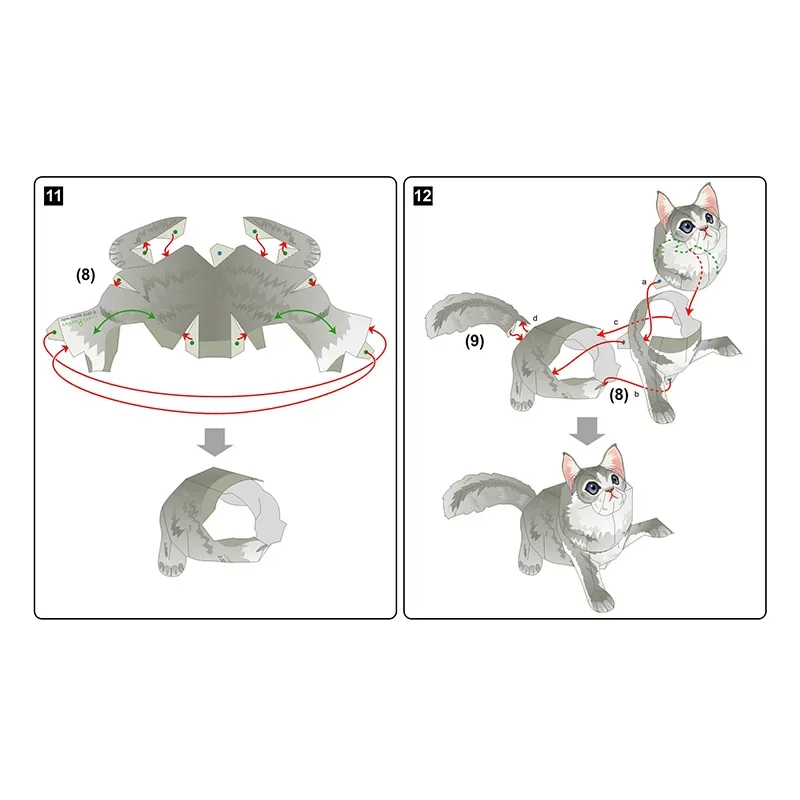 แมวเมนคูน งานพับกระดาษโอริกามิ - Art Craft Cat บทวิจารณ์และราคา