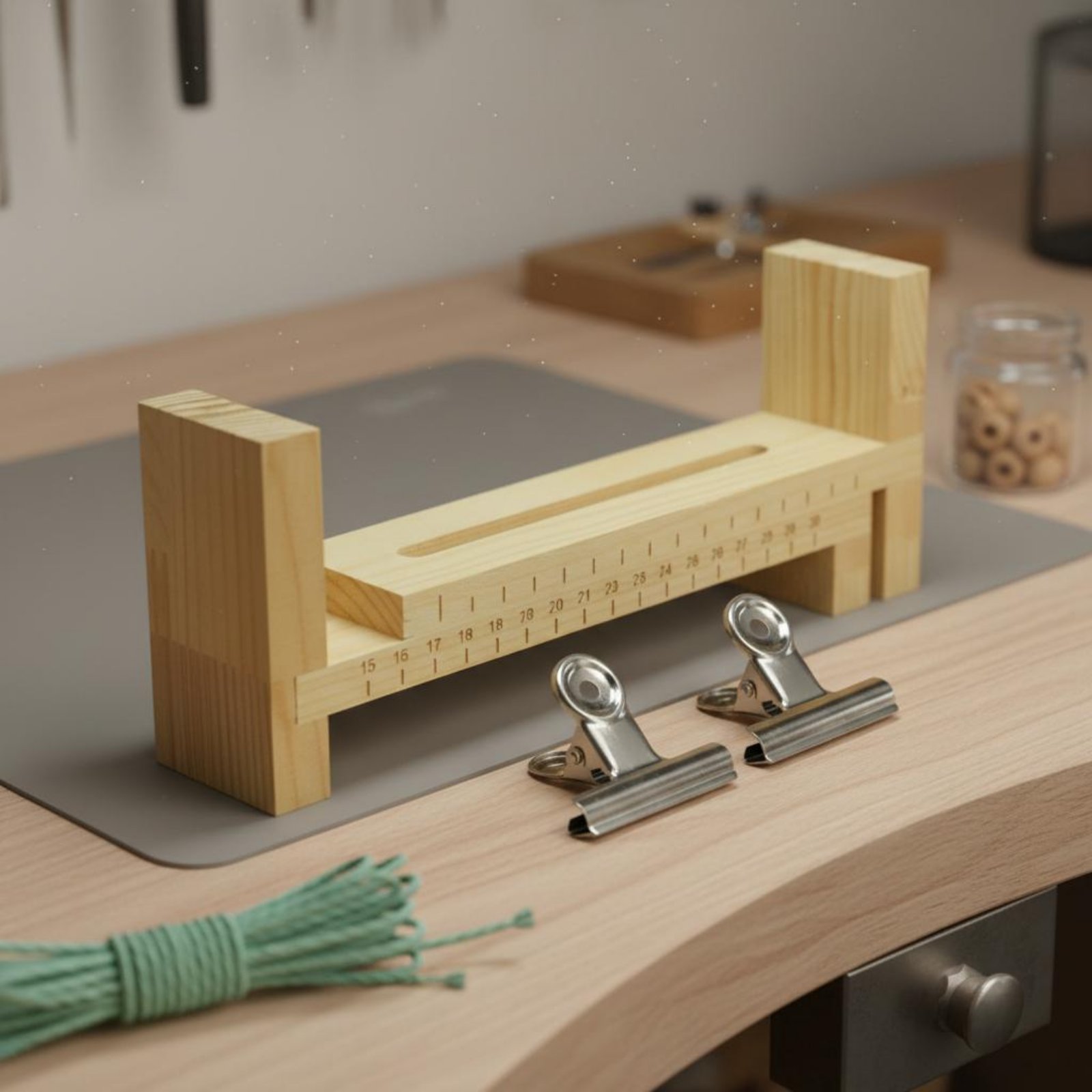 แท่นถักสร้อยข้อมือไม้ DIY อุปก - Loom Weaving Frame บทวิจารณ์และราคา