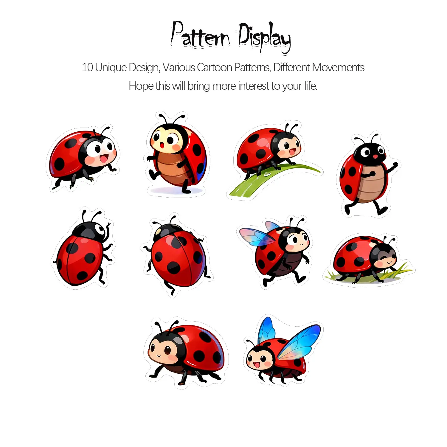 1 ม้วน (500 ชิ้น) 10 สติกเกอร์ - Art Craft Ladybug บทวิจารณ์และราคา