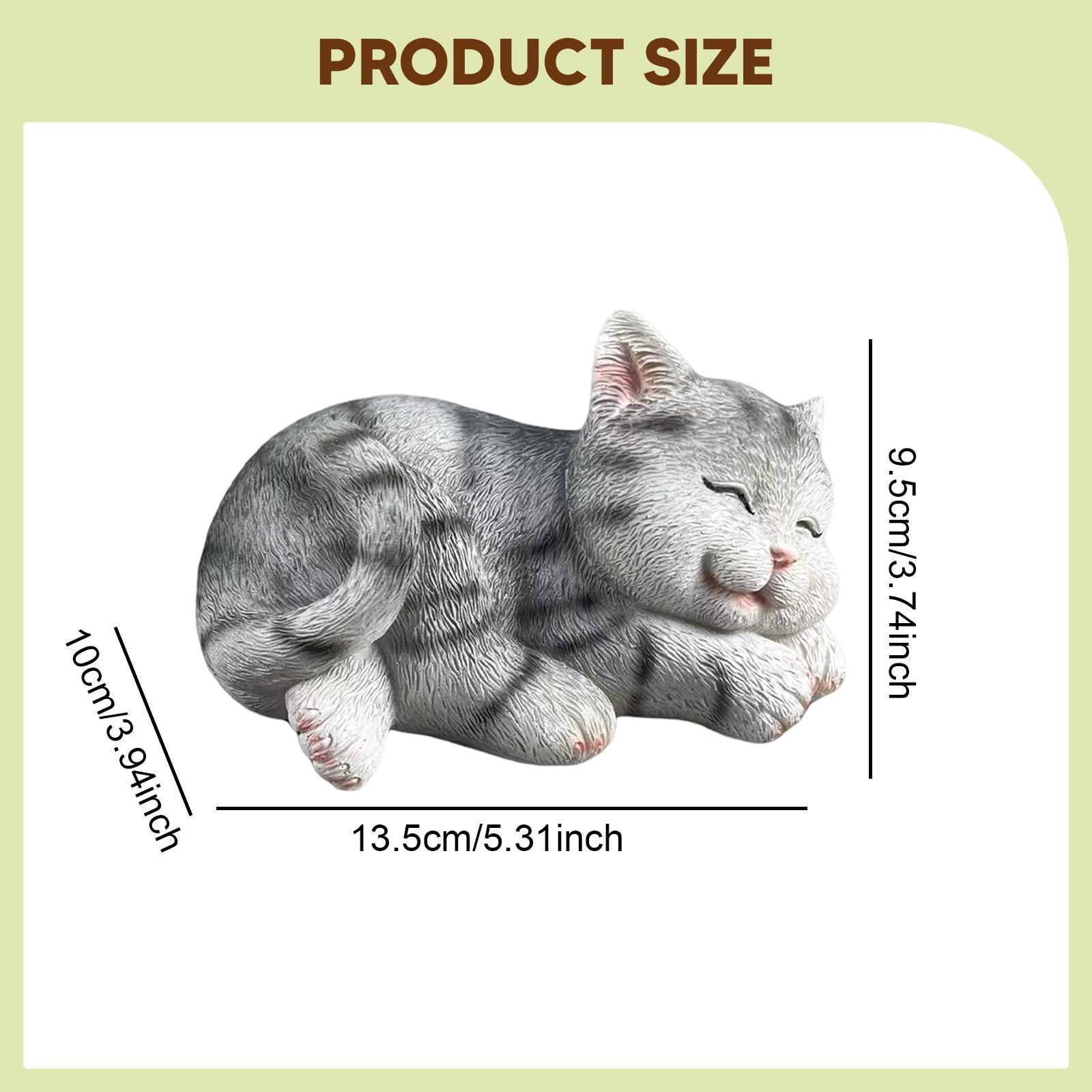 รูปปั้นแมว ของตกแต่งสวน งานศิล - Art Craft Cat บทวิจารณ์และราคา